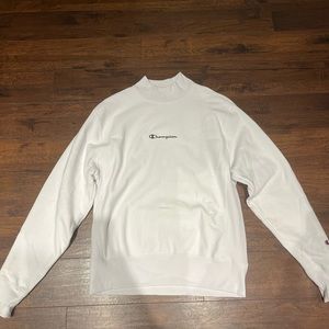 White Champion Crewneck